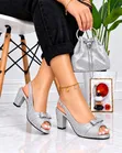 Yetty Women's Black Leather Block Heel Pumps - Size 4-8 - 5