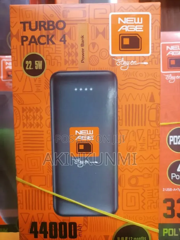 New Age 44000mAh Power Bank - Black - 1