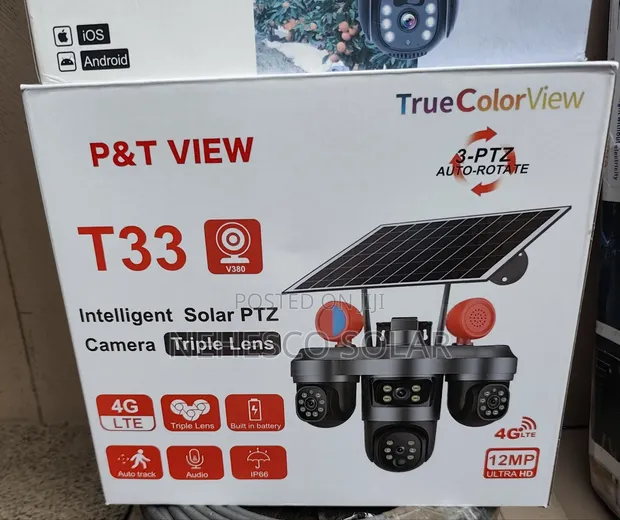 Intelligent T33 Solar PTZ Camera with 4G SIM - 1