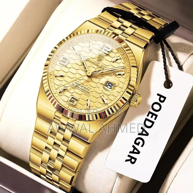 Luxury Poedagar Mechanical Watch - Gold - 1