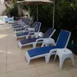 Home Interiors Poolside Bed with Cushion & Stool - 1