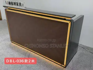 1.8m Double Reception Desk with LED Lights