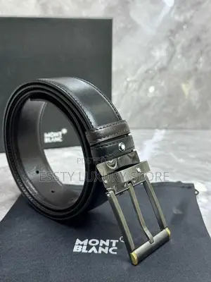 Mont Blanc Genuine Leather Belt - Scratch Resistant