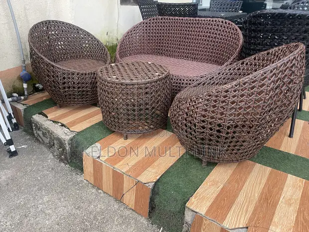 Outdoor Rattan Garden Set with Table - Brand New - 1