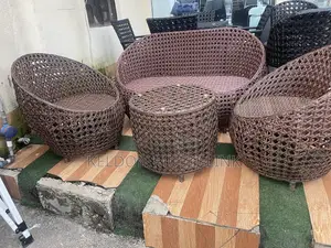 Outdoor Rattan Garden Set with Table - Brand New
