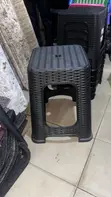 Plastic Stool - Black - 2