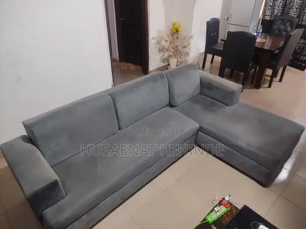 Neatly Used L-Shape Sofa Chair - 1