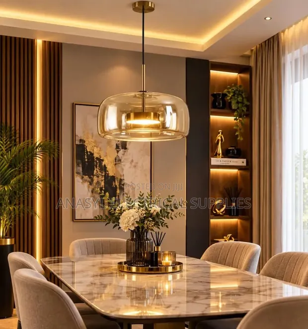 Modern Luxury Glass Dome Pendant Light - 1