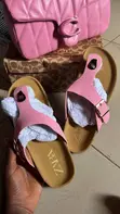 Takalmi Flat Thong na Mata na Zara - Baby Pink - 2