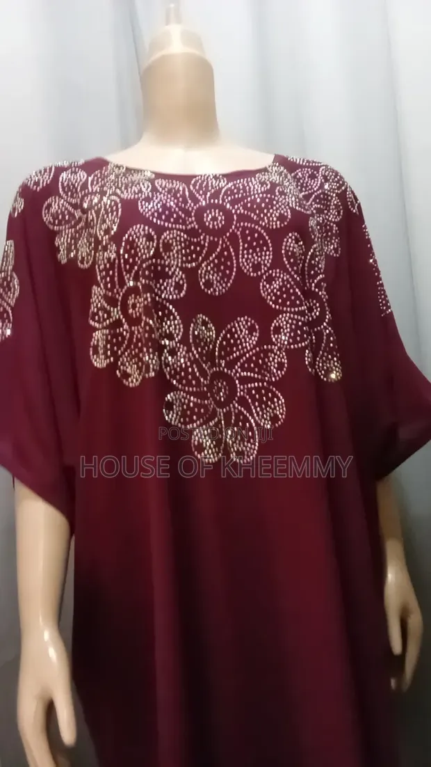 Women's Red Kaftan Dress - Brand New - 1