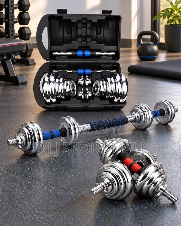 Bodyfit 20kg Adjustable Dumbbells Set - 1