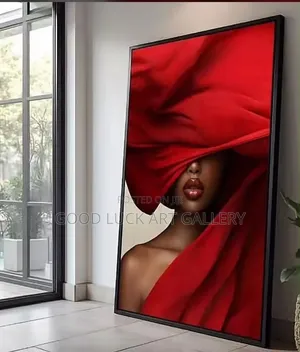 Luxury Wall Art: Draped Woman Portrait