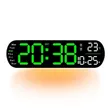 Digital LED Wall Clock mai Nuna Zafin Jiki - 1