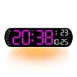 Digital LED Wall Clock mai Nuna Zafin Jiki - 3