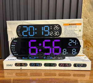 Digital LED Wall Clock mai Nuna Zafin Jiki