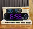 Digital LED Wall Clock mai Nuna Zafin Jiki - 4