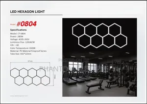 8-Set LED Hexagon Linear Lighting