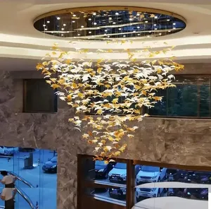 800mm Luxury Maple Leaf Chandelier