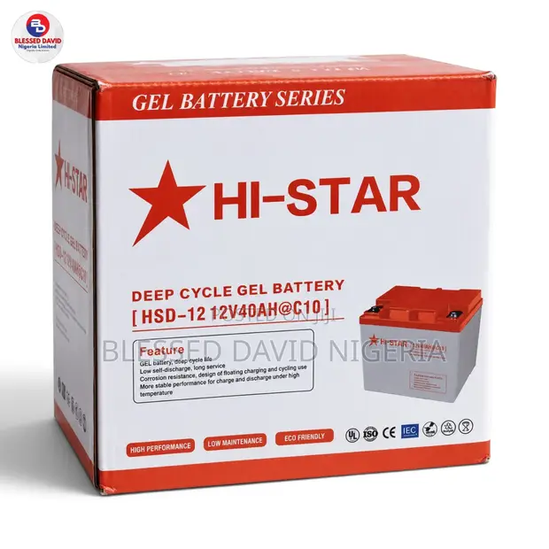 HI-STAR 12V 40Ah Replacement Battery - 1