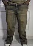 Men's Baggy Jeans - Bronze Brown Distressed Denim - 3