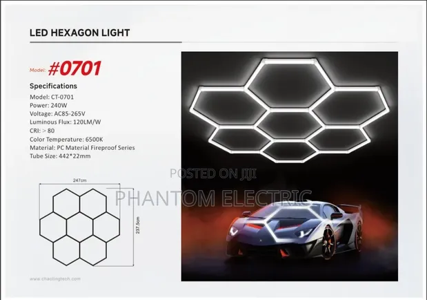 LED Hexagon Linear Lighting - 1