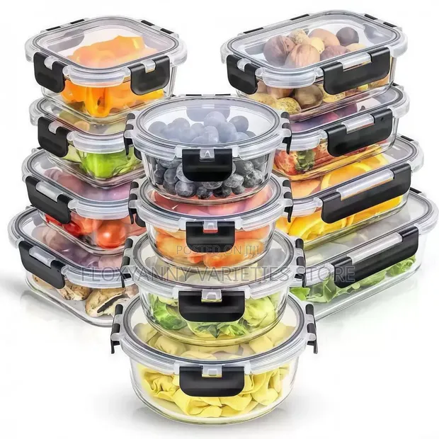 Saitin Kayan Ajiya Abinci na Gilashin Borosilicate 12 - 1