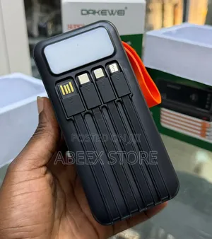 50,000mAh High Capacity Power Bank with Built-in Fast Charging Cable