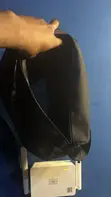 L-Attimeon Minimalist Black Nylon Crossbody Bag - 3