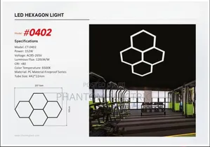 4-Set LED Hexagon Linear Lighting