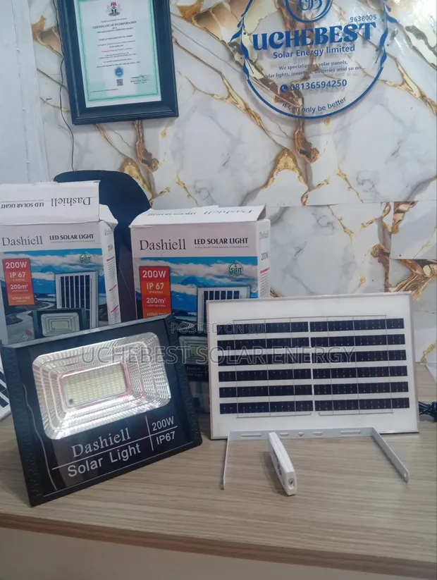 200W LED Solar Flood Light - Brand New - 1