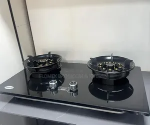 Brand New REVITA Double Burner Tempered Glass Gas Hob