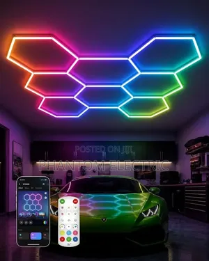 Hexagon Linear Lighting Set (8 Pieces)
