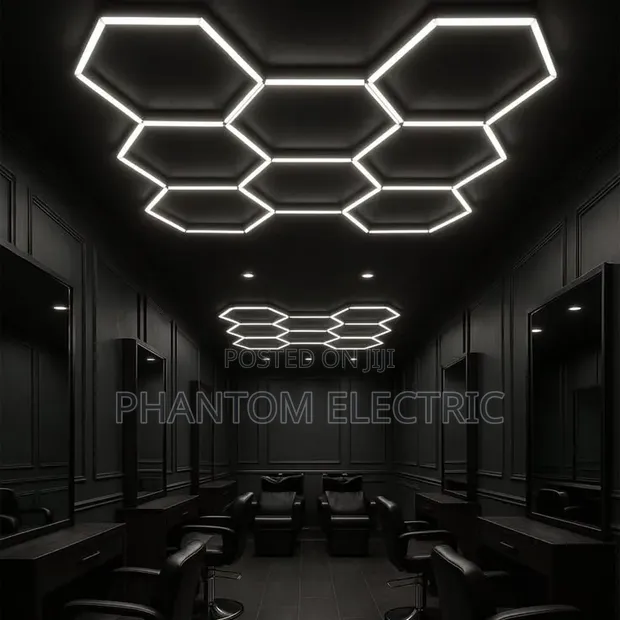 Hexagon Garage Lighting - 8 Set - 1