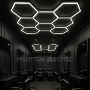 Hexagon Garage Lighting - 8 Set