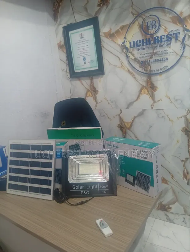 500W Solar Flood Light - 1
