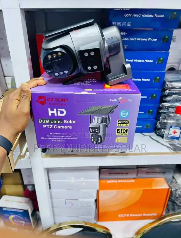 Dual Lens Solar CCTV Camera - 1