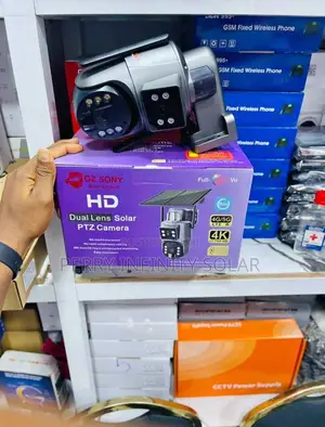 Dual Lens Solar CCTV Camera