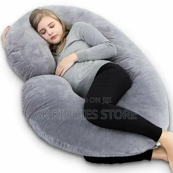 Mocuddles C Shaped Pregnancy Pillow - Gray - 1