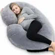 Mocuddles C Shaped Pregnancy Pillow - Grey - 1