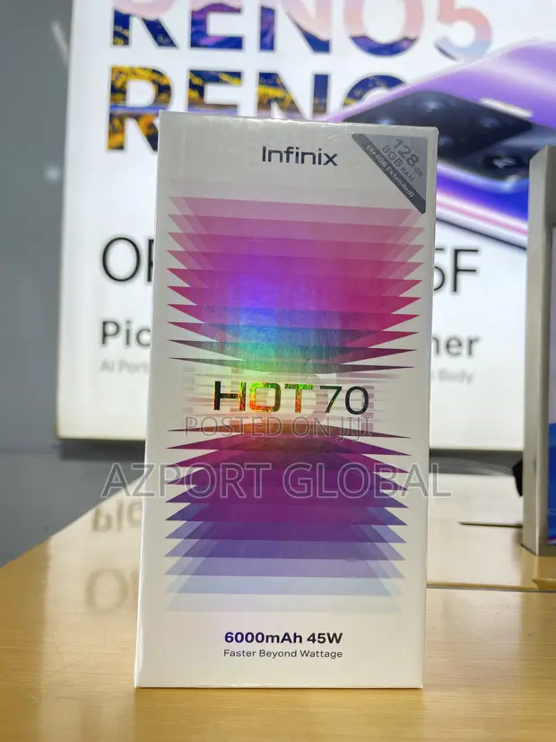 New Infinix Hot 70 128GB Black - 1