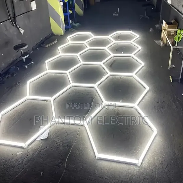 14-Set LED Hexagon Linear Lighting - 1