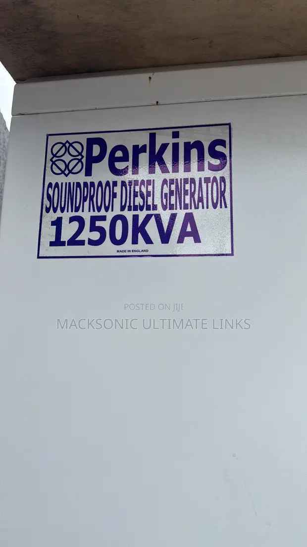 Perkins 1250kVA Soundproof Diesel Generator with Warranty - 1