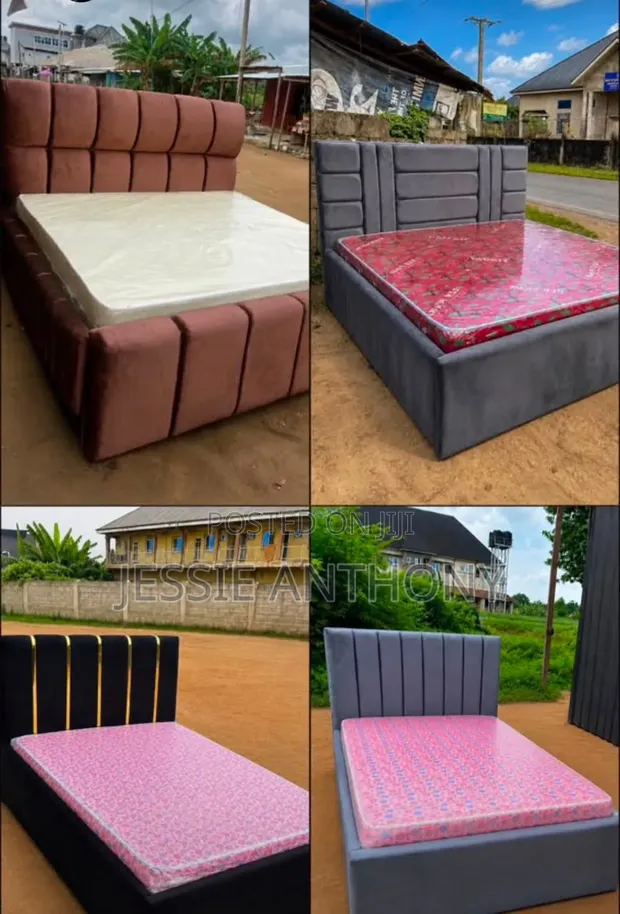 6x6 Bedframe and Quality Orthopedic Mattress - 1
