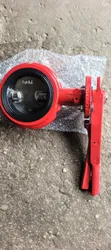 Butterfly Valve 4" Wafer Type Lever Operated Ductile Iron Red - 1