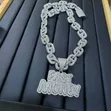 Non-Tarnish Zirconia Iced Out Chain with Pendant - 2