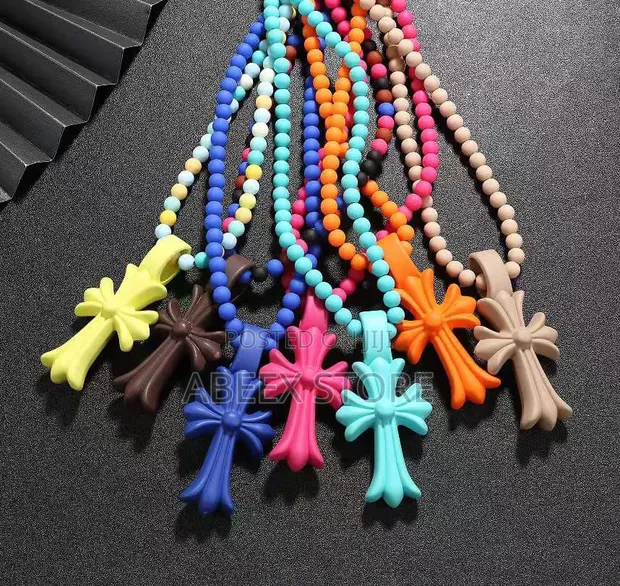 Colourful Necklace with Pendant - 1