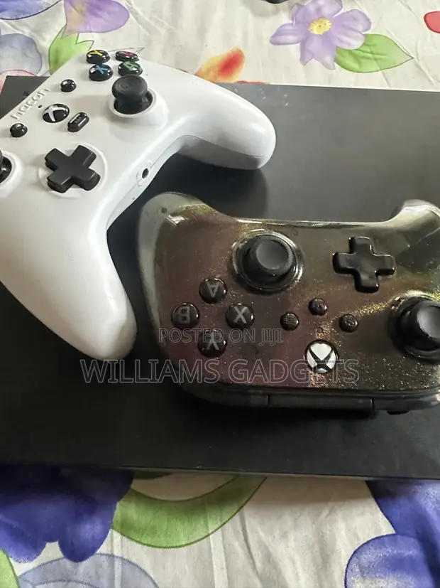 Xbox One X with 2 Controllers & Games - 1
