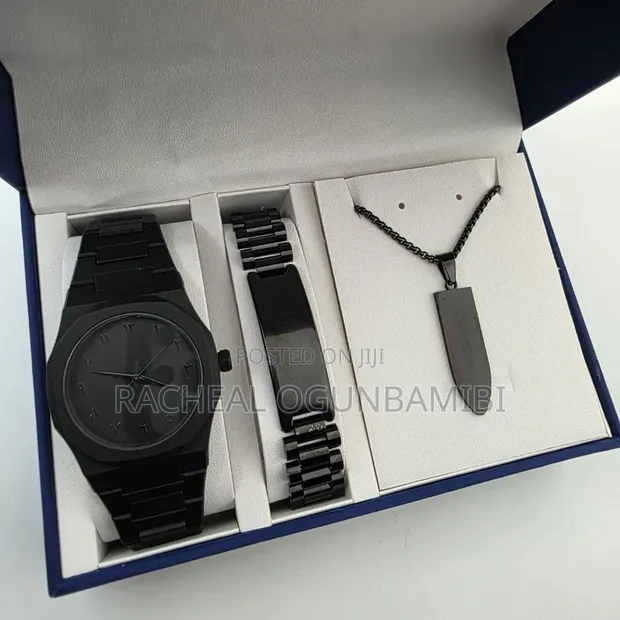 Men's Watch, Bracelet & Chain Gift Set - 1