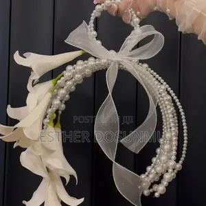 Luxury Pearl Hoop Bridal Bouquet