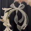 Luxury Pearl Hoop Bridal Bouquet - 1